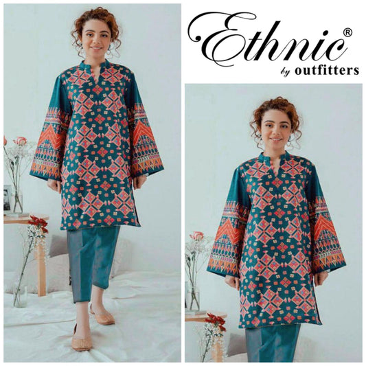 ETHNIC LAWN UNSTITCHED EMB 2-PC