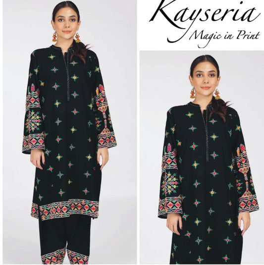 KAYSERIA LAWN UNSTICH EMBROIDERED 2-PIC